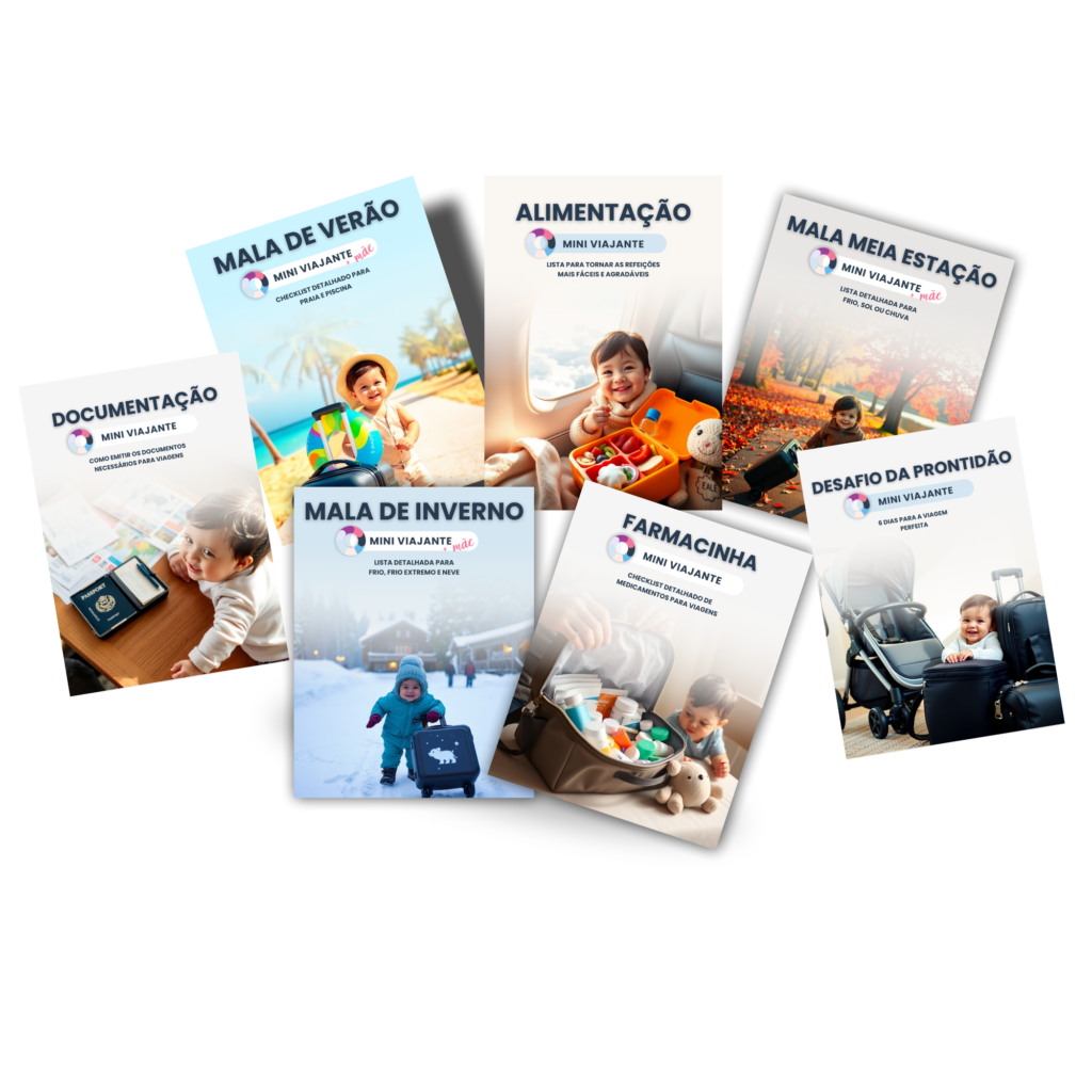 Guias e checklist para viajar com bebê e organizar viagem com criança pequena